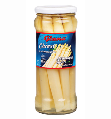 Whole Peeled White Asparagus in Salted Brine